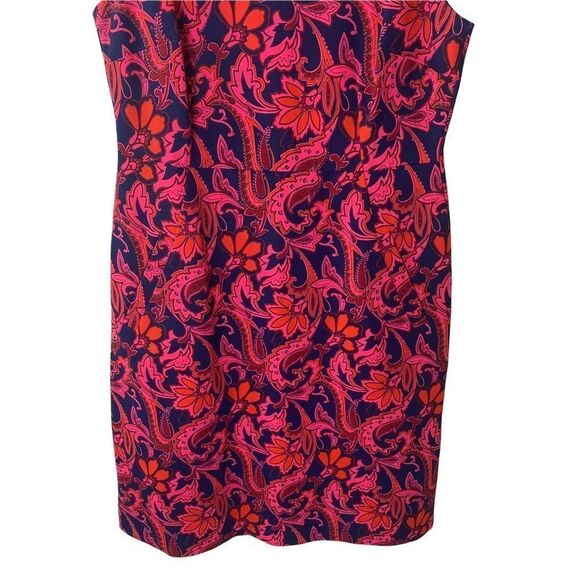 Lands’ End Floral Paisley Print Dress Sz 8 - Picture 3 of 9